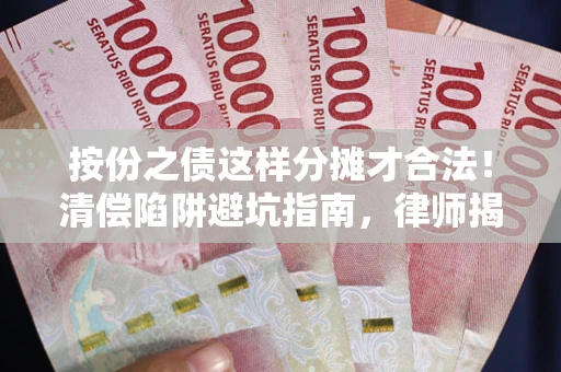 北京按份之债这样分摊才合法！清偿陷阱避坑指南，律师揭秘关键条款