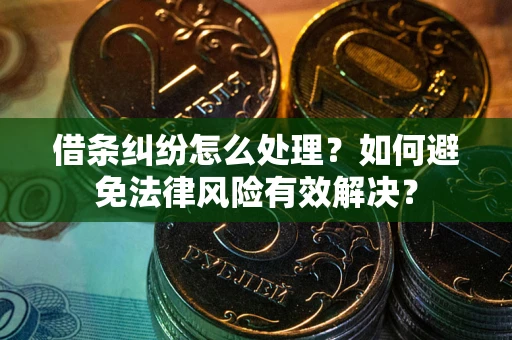 北京借条纠纷怎么处理？如何避免法律风险有效解决？