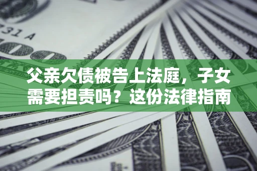 北京父亲欠债被告上法庭，子女需要担责吗？这份法律指南必须看完