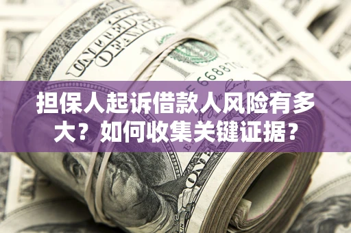 北京担保人起诉借款人风险有多大？如何收集关键证据？
