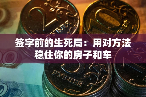 北京签字前的生死局：用对方法稳住你的房子和车