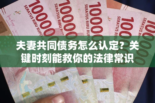 北京夫妻共同债务怎么认定？关键时刻能救你的法律常识