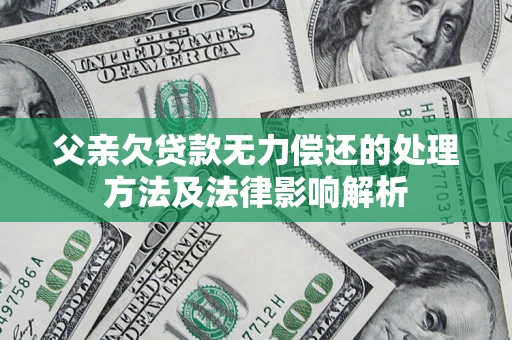 北京父亲欠贷款无力偿还的处理方法及法律影响解析