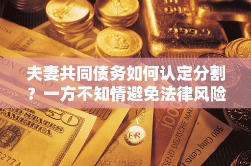 北京夫妻共同债务如何认定分割？一方不知情避免法律风险必看！